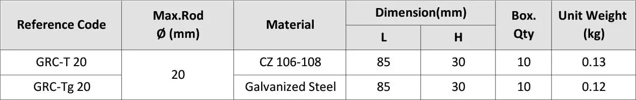 Earth Rod Split Connector GRC T