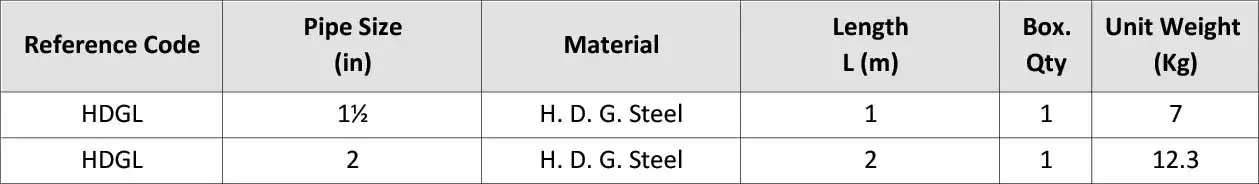 دکل صاعقه گیر 8 H.D.G Mast Support HDGL